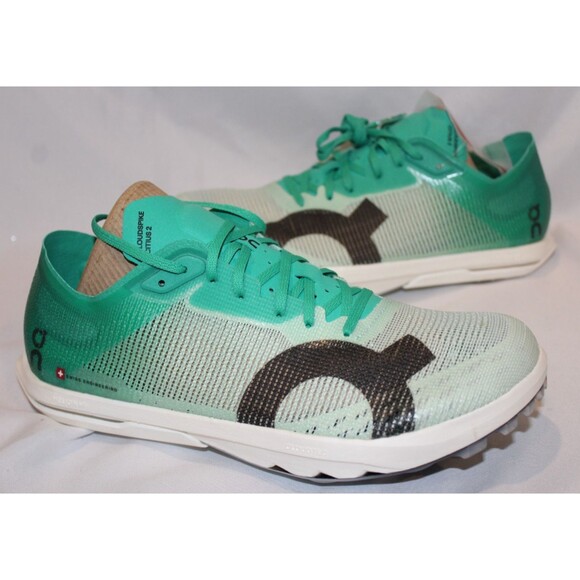 ON Women's Cloudspike Citius 2 GREEN WHITE Track & Field Shoes Sz 8.5 NIB - Picture 1 of 6